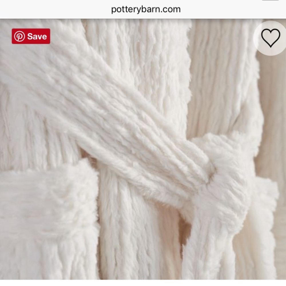 POTTERY BARN Furry Knit Robe🐑 - Picture 3 of 8